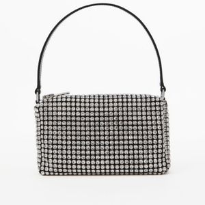 Authentic Alexander Wang White Rhinestone Heiress bag